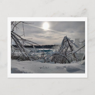 Niagara in de winter 2 briefkaart
