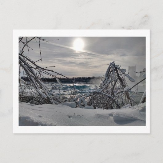 Niagara in de winter 2 briefkaart (Voorkant)
