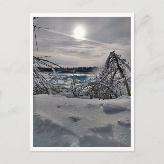 Niagara in de Winter Briefkaart (Voorkant)