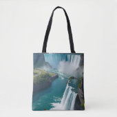 Niagara in Motion Schilderachtig voor dagelijks av Tote Bag (Voorkant)