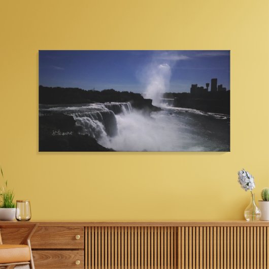 Niagara Mist Rising Canvas Afdruk (Insitu (Woonkamer))