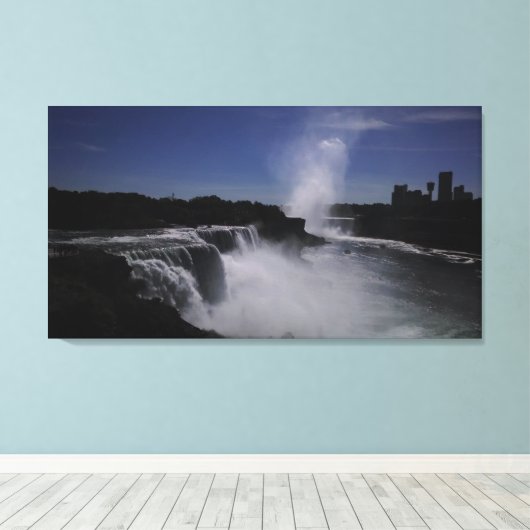 Niagara Mist Rising Canvas Afdruk (Insitu (Houten vloer))