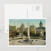 Niagara Square, Buffalo, NY  Briefkaart (Voorkant / Achterkant)