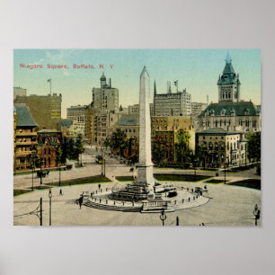 Niagara Square, Buffalo, NY  Poster