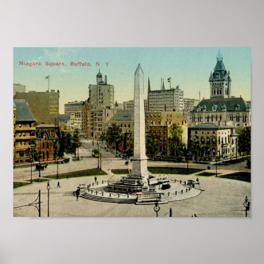 Niagara Square, Buffalo, NY Poster (Voorkant)