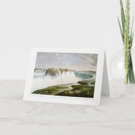 . "Niagara viel 1868 Kaart (Voorkant)