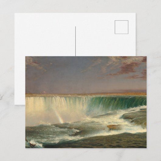 Niagara, waterval door Frederic Edwin Church Briefkaart (Voorkant / Achterkant)