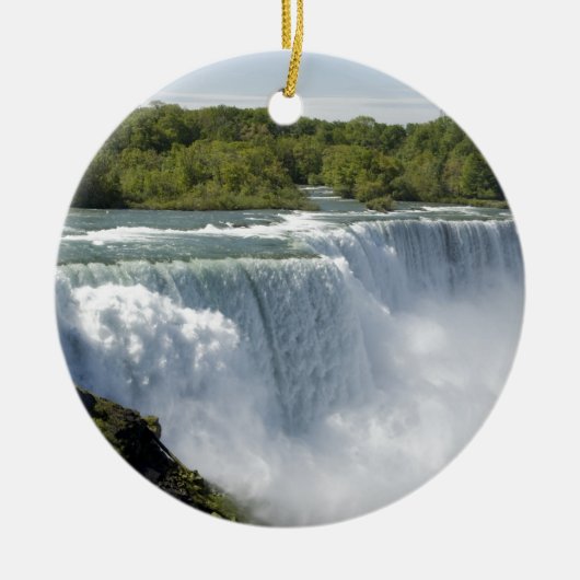 Niagara waterval keramisch ornament (Voorkant)