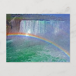Niagara waterval regenbooggebied briefkaart