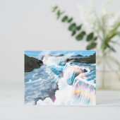 Niagara watervallen briefkaart (Staand voorkant)