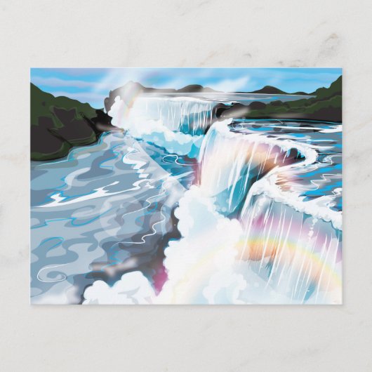 Niagara watervallen briefkaart (Voorkant)