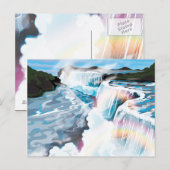 Niagara watervallen briefkaart (Voorkant / Achterkant)