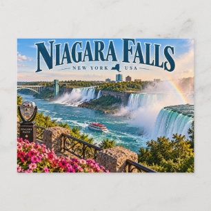 Niagara watervallen briefkaart