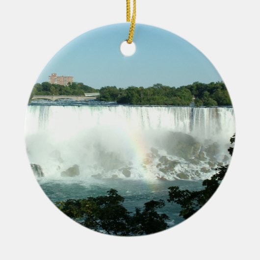Niagara-watervallen Keramisch Ornament (Voorkant)