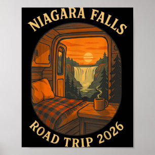 Niagara watervallen roadtrip 2026 zomer vakantie poster