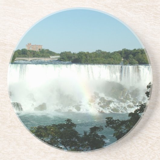 Niagara-watervallen Zandsteen Onderzetter (Voorkant)