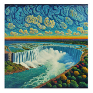 Niagara's Majesteit Acryl Muurkunst