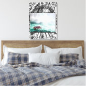 Niagra Herfsten aan de goede kant Canvas Afdruk (Insitu (Slaapkamer))