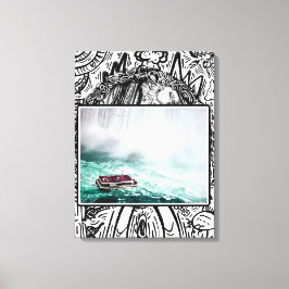 Niagra Herfsten aan de goede kant Canvas Afdruk