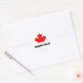 Niagra Herfsten Ronde Sticker (Envelop)
