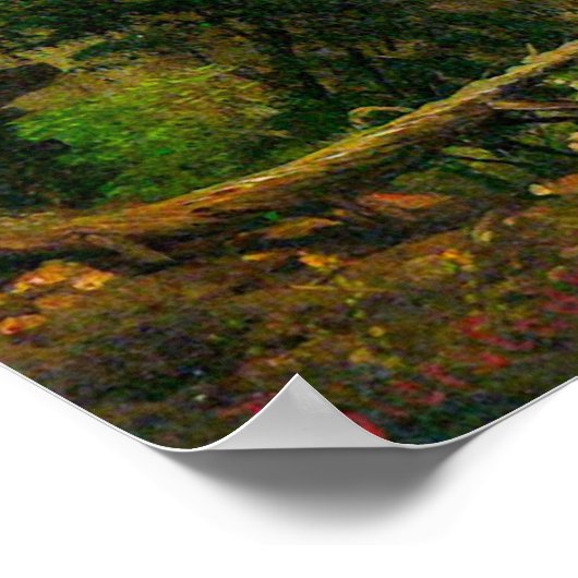 Niagra Herfsten van Bierstadt Poster (Hoek)