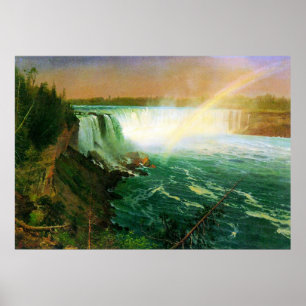 Niagra Herfsten van Bierstadt Poster