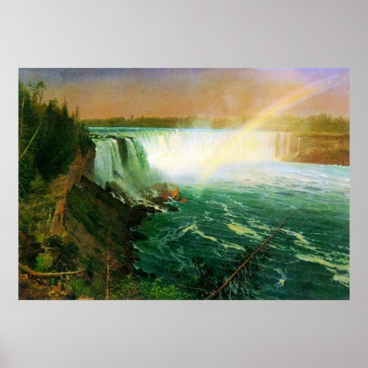 Niagra Herfsten van Bierstadt Poster (Voorkant)