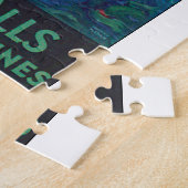 Niagra Herfsten Vintage Travel Poster Artwork Legpuzzel (Zijkant)