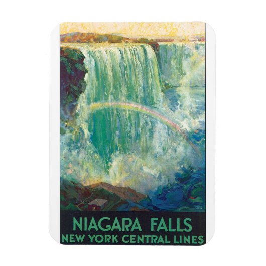 Niagra Herfsten Vintage Travel Poster Artwork Magneet (Verticaal)
