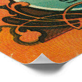 Niagra Oranje Etiket Poster (Hoek)