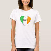 Niall irish flag hart t-shirt (Voorkant)
