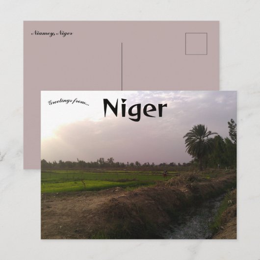 Niamey Niger Briefkaart (Voorkant / Achterkant)