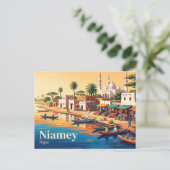 Niamey, Niger Briefkaart (Staand voorkant)