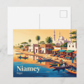 Niamey, Niger Briefkaart (Voorkant / Achterkant)