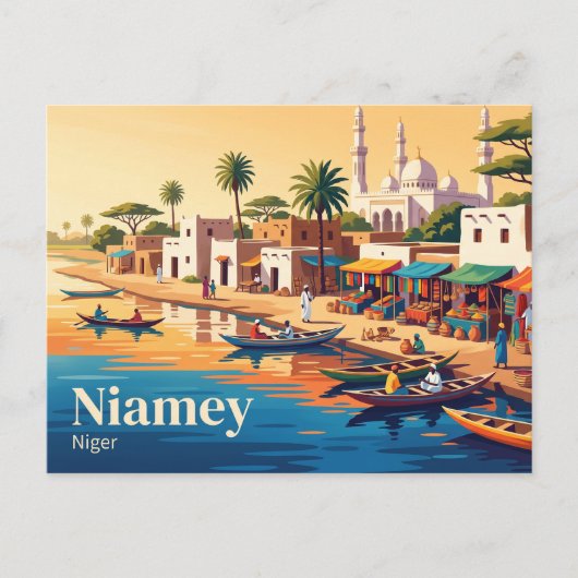 Niamey, Niger Briefkaart (Voorkant)