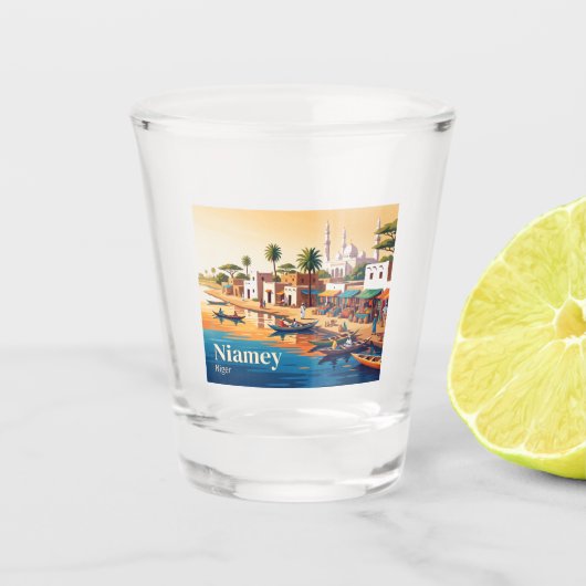 Niamey, Niger Shot Glas (Voorkant)
