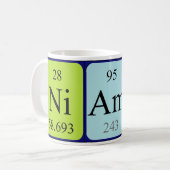 Niamh periodieke lijstnaam mok (Voorkant links)