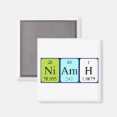 Niamh periodieke table name magnet (Voorkant / Achterkant)