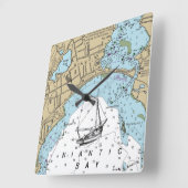 Niantic Bay CT-grafiek Vierkante Klok (Hoek)