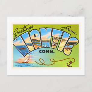 Niantic Connecticut CT Old Vintage Travel Souvenir Briefkaart
