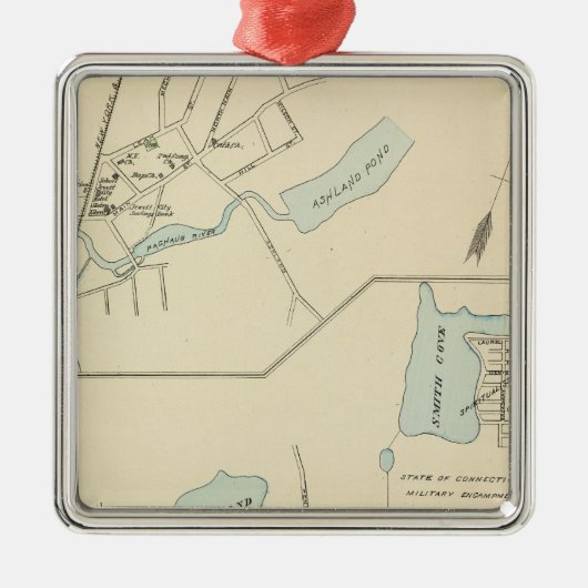 Niantic, Jewett City Metalen Ornament (Voorkant)