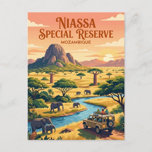 Niassa Special Reserve Mozambique Briefkaart (Voorkant)