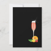 Nibbles Nightcaps Couples Shower Budget Uitnodigin Kaart (Achterkant)