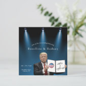 Nibbles Nightcaps Engagement Party Trump geweldig Kaart (Staand voorkant)