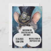 Nibbleton Steampunk Dier aangepaste naam Kaart (Achterkant)