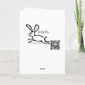 Nibbling Easter Girl Kaart (Achterkant)