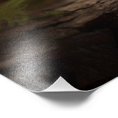 Nibbly - de blauwe eekhoorn foto afdruk (Hoek)