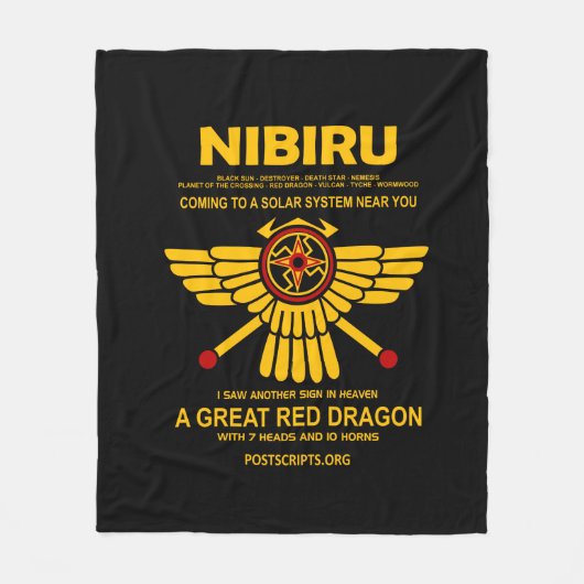 Nibiru - Planet of the Crossing Fleece Deken (Voorkant)