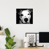 Nibs the Pit Bull Poster (Thuiskantoor)