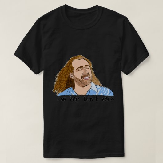Nic cage con air hair   t-shirt (Design voorkant)